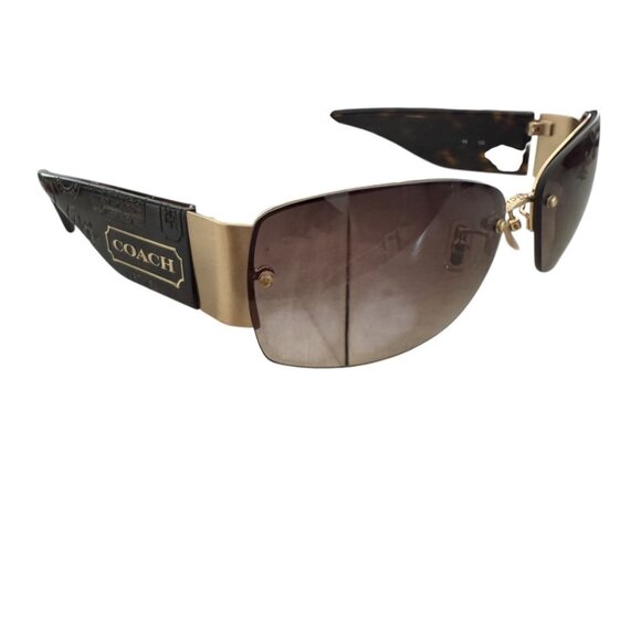 COACH Octavia S 350 Brushed Bronze Rectangle Women's Sunglasses MSRP $234.64 - Picture 14 of 15